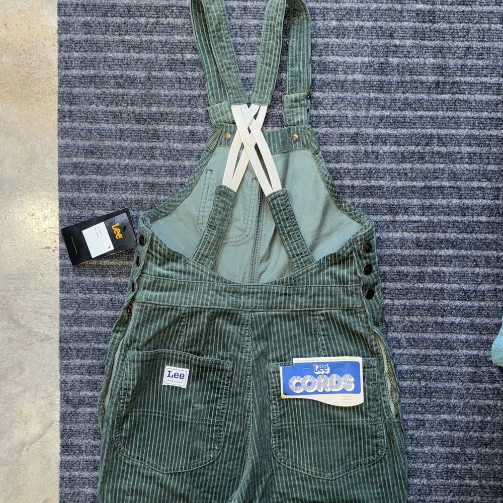 Lee Olive Corduroy Overalls